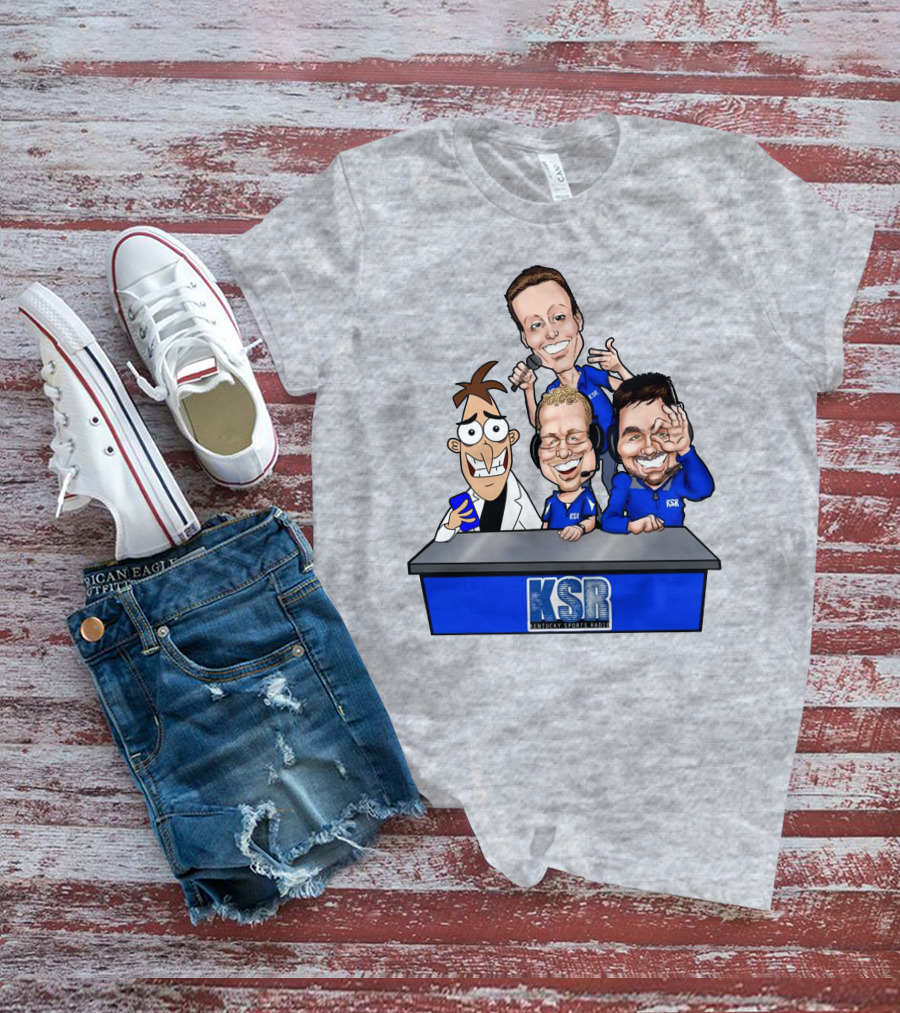 BigBlueAndrew Kentucky Sports Radio KSR Cartoon Panel T-Shirt