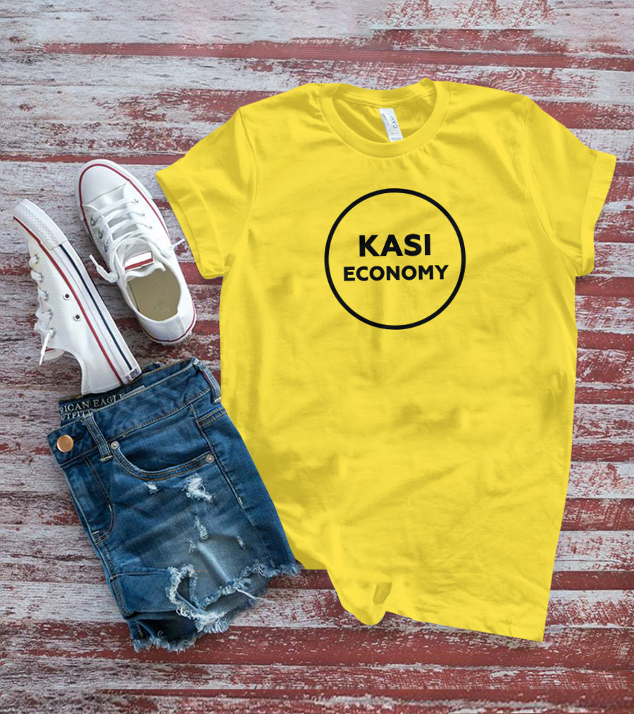 Kasi Economy Bold Circle Yellow T-Shirt