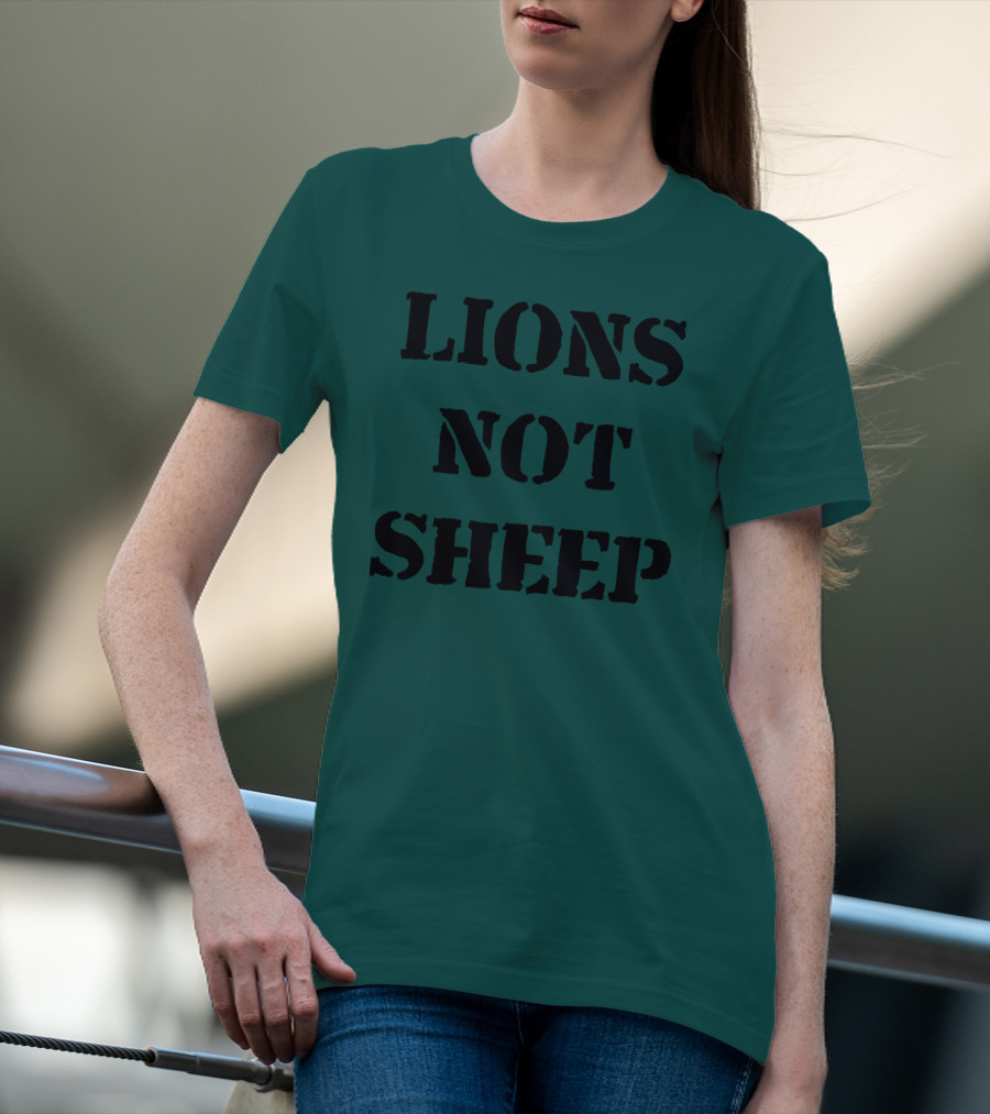 Lions Not Sheep Motivational Mindset T-Shirt