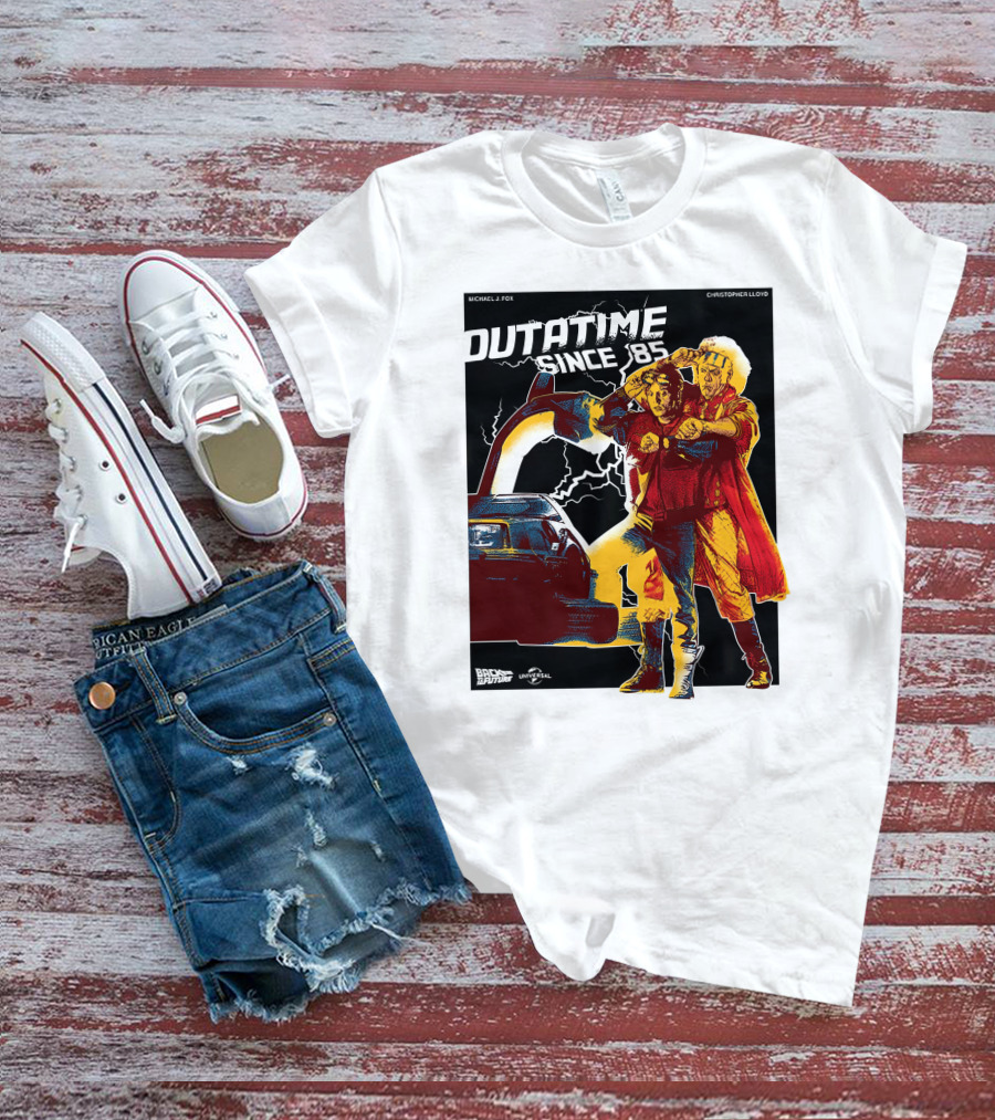 Outatime Since '85 Back To The Future Doc And Marty T-Shirt