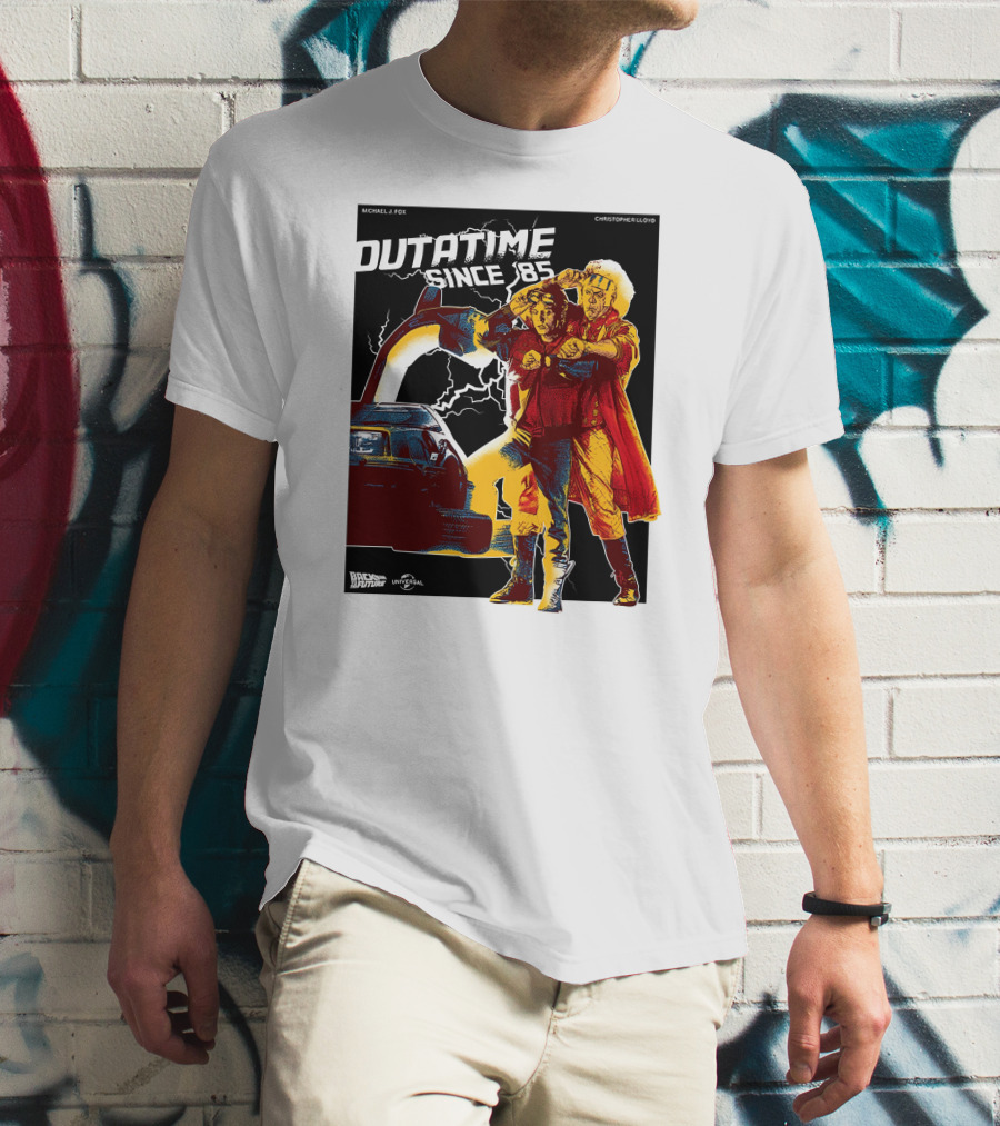 Outatime Since '85 Back To The Future Doc And Marty T-Shirt