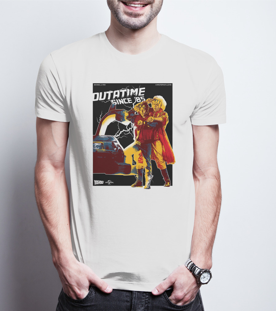 Outatime Since '85 Back To The Future Doc And Marty T-Shirt