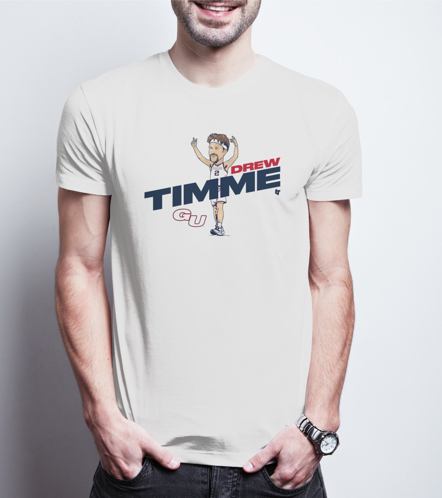 Drew Timme Gonzaga Basketball Caricature GU T-Shirt