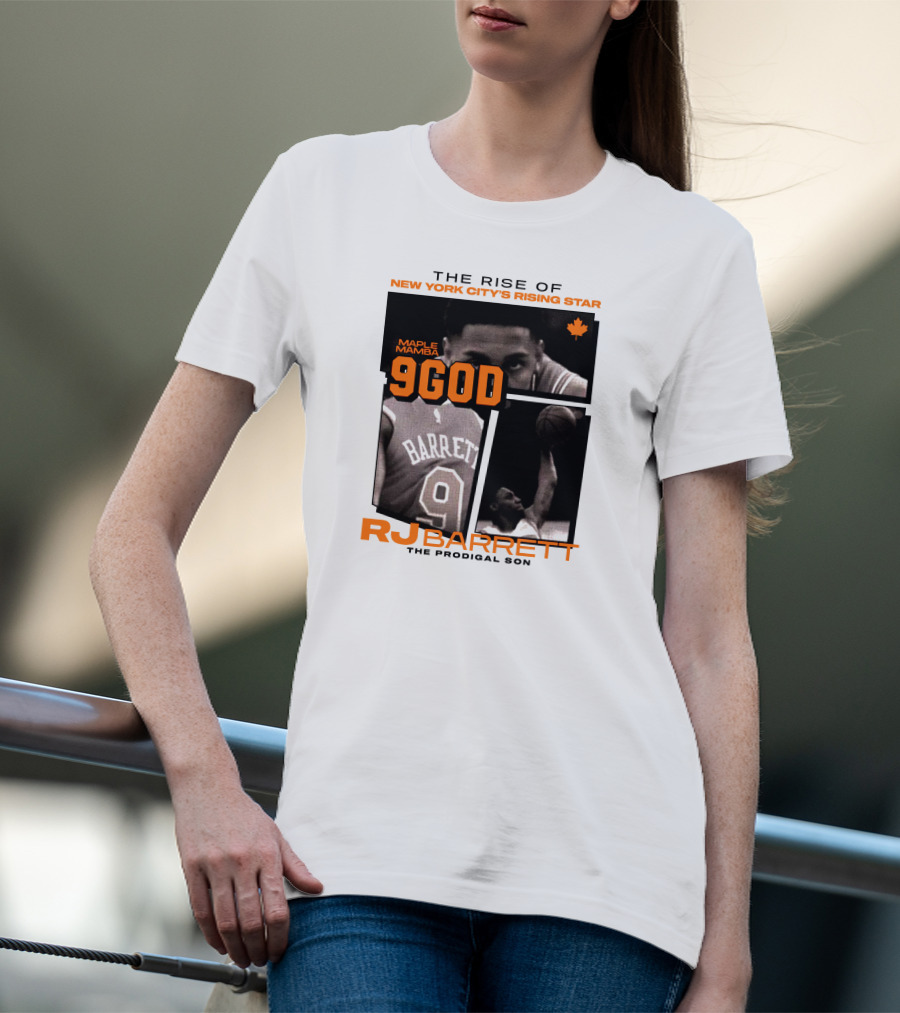 The Rise Of New York City's Rising Star Maple Mamba 9 God RJ Barrett The Prodigal Son T-Shirt