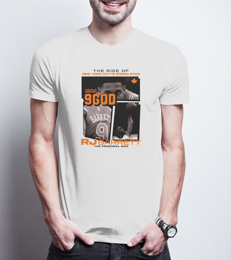 The Rise Of New York City's Rising Star Maple Mamba 9 God RJ Barrett The Prodigal Son T-Shirt