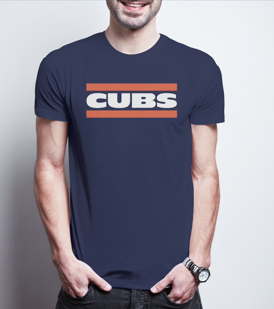 Obvious Cubs Vintage Style Navy Baseball Team Fan Gear T-Shirt