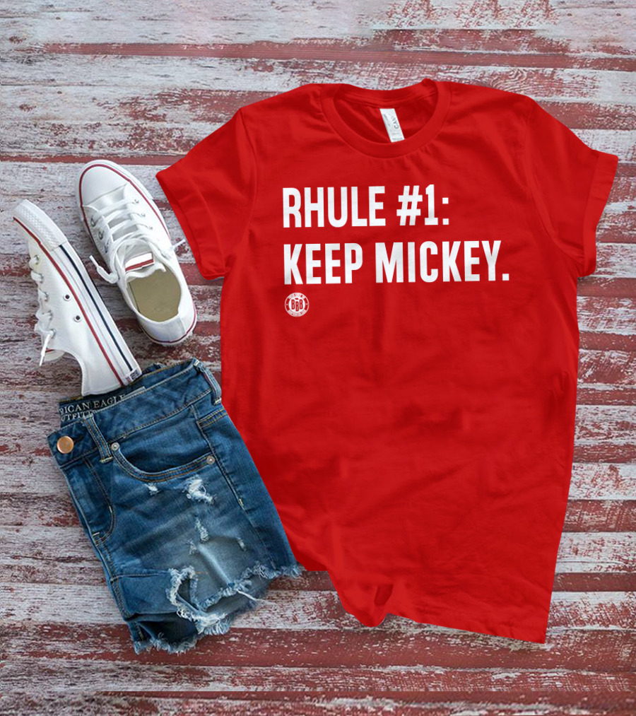 RHULE #1 KEEP MICKEY Red BBR T-Shirt