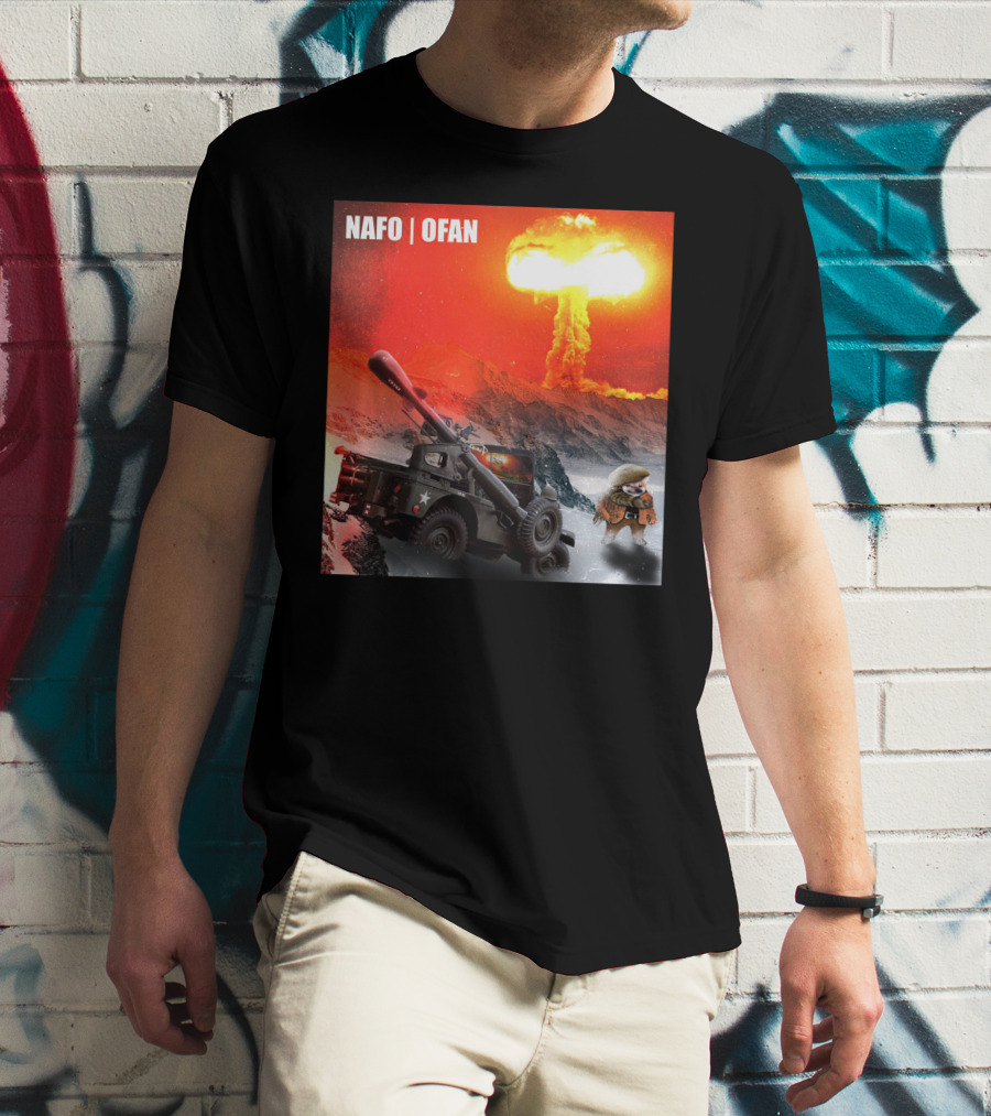 NAFO OFAN Crockett Rocket Explosion Scene T-Shirt