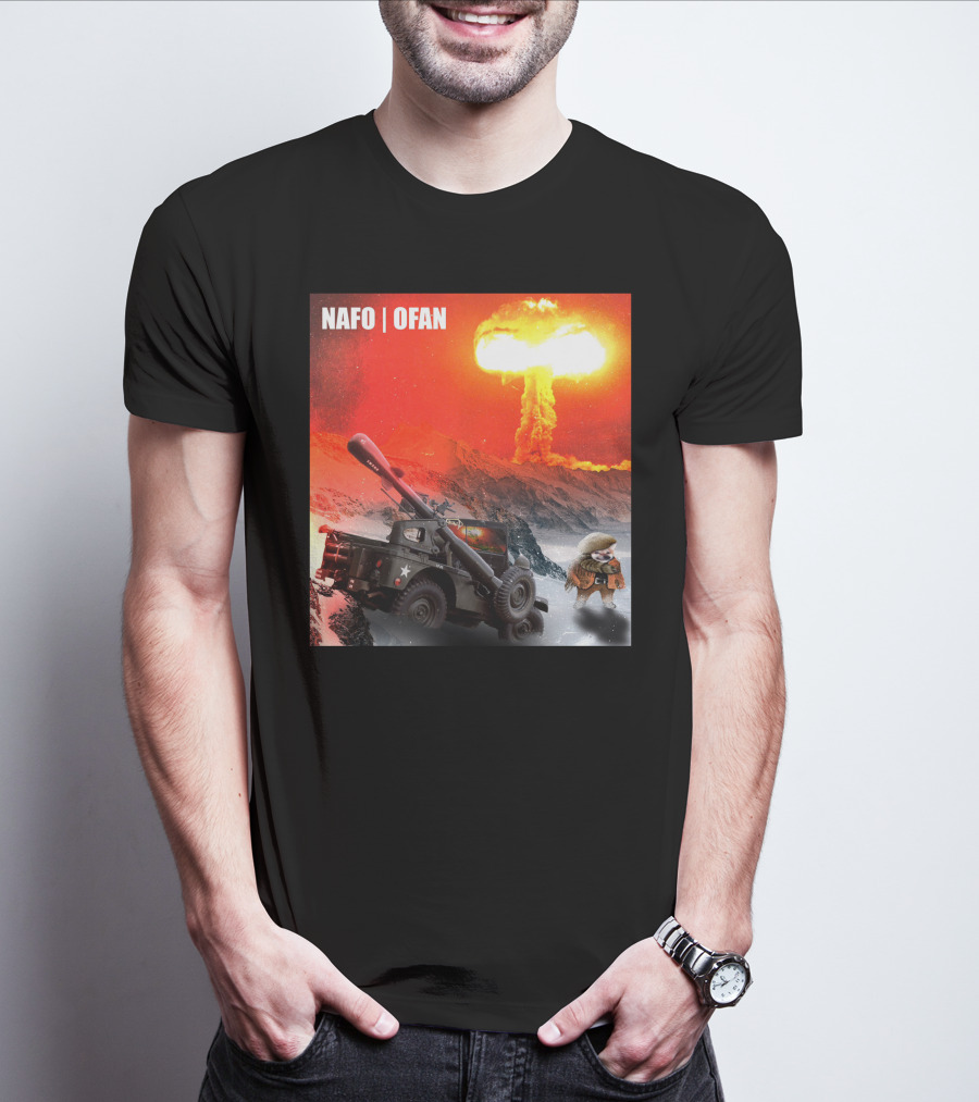NAFO OFAN Crockett Rocket Explosion Scene T-Shirt