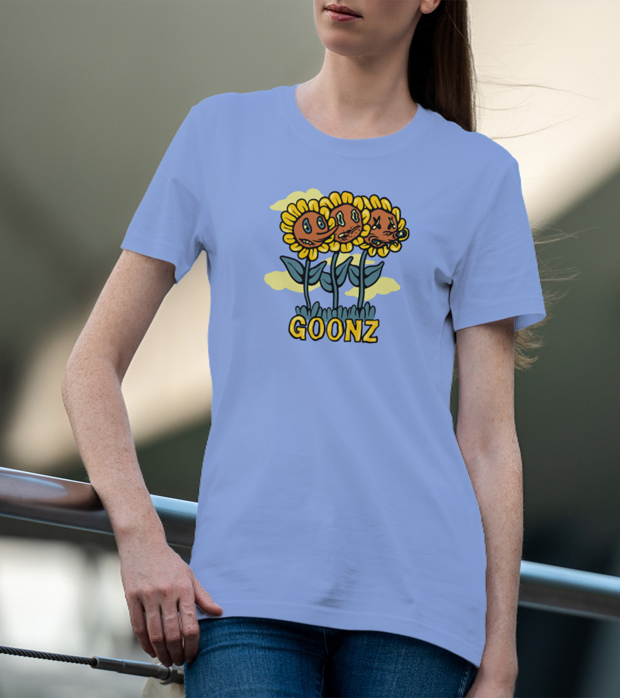 Cryptoon Goonz Flower Goonz Sunflower Faces T-Shirt