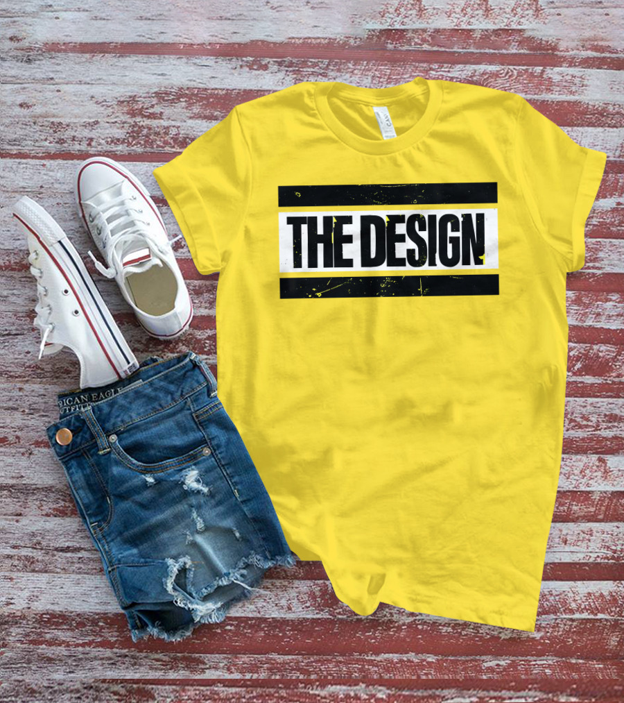 THE DESIGN Deaner Bold Yellow Background T-Shirt