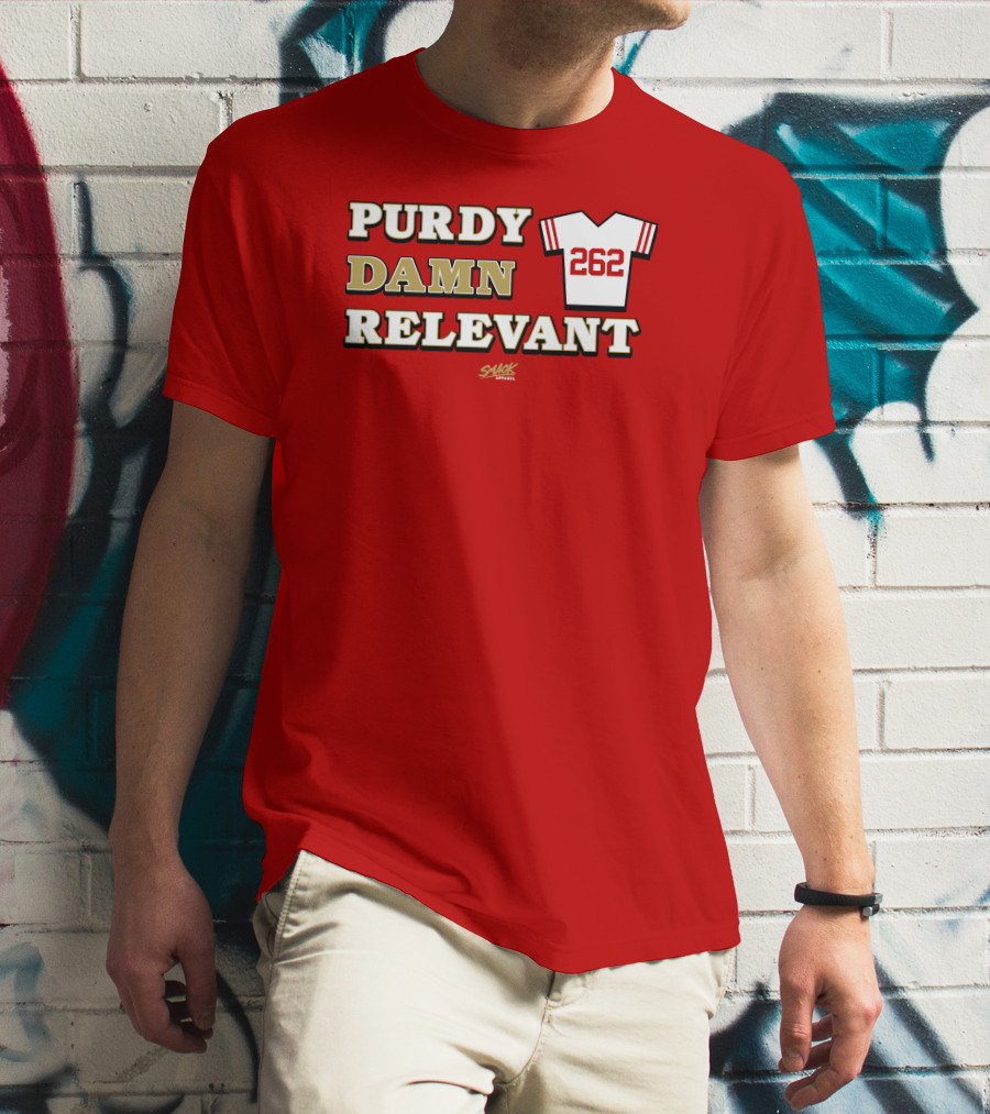 Purdy Damn Relevant 262 Football Jersey T-Shirt