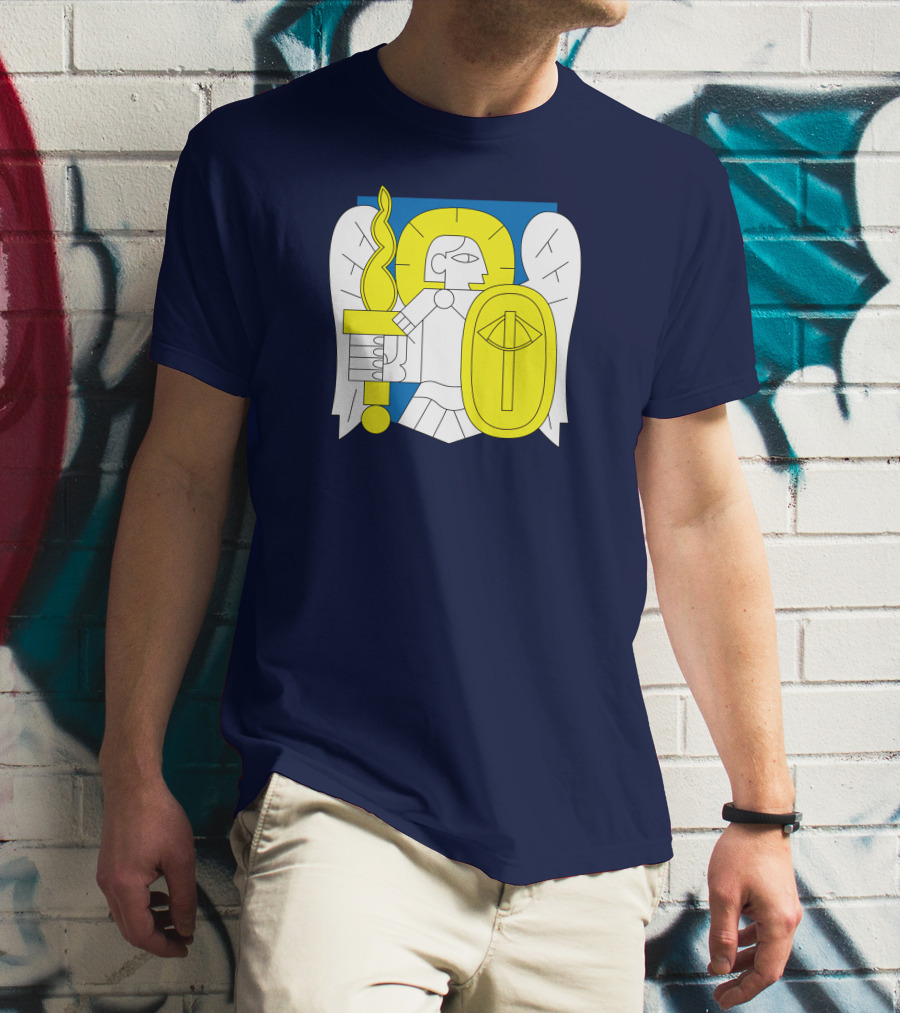 Saint Javelin Archangel Icon Kyiv Merch T-Shirt