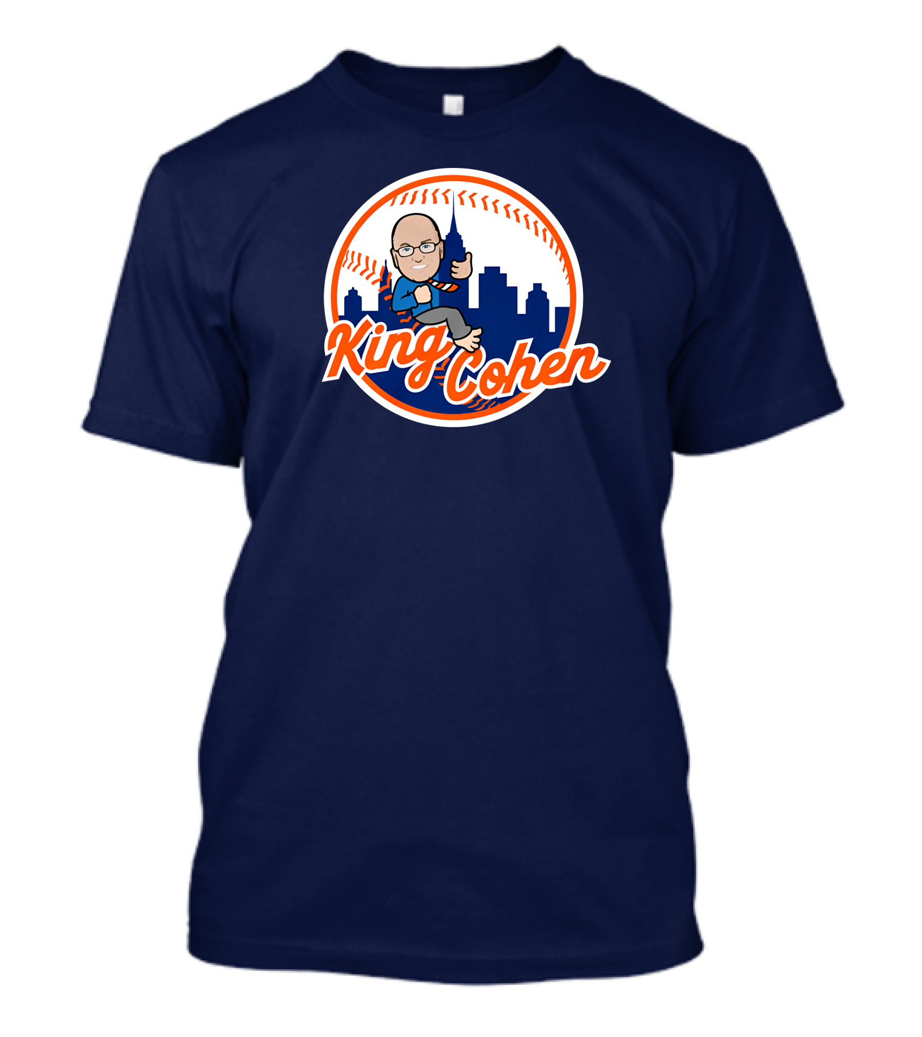Jomboy Media Store King Cohen New York Baseball Icon Skyline T-Shirt