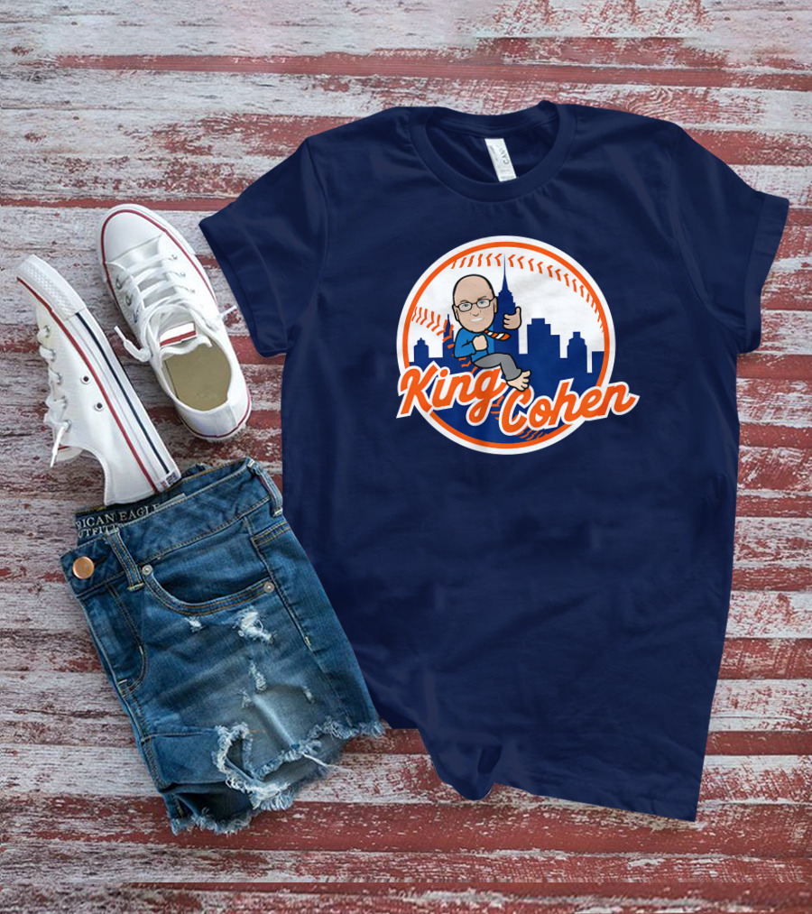 Jomboy Media Store King Cohen New York Baseball Icon Skyline T-Shirt