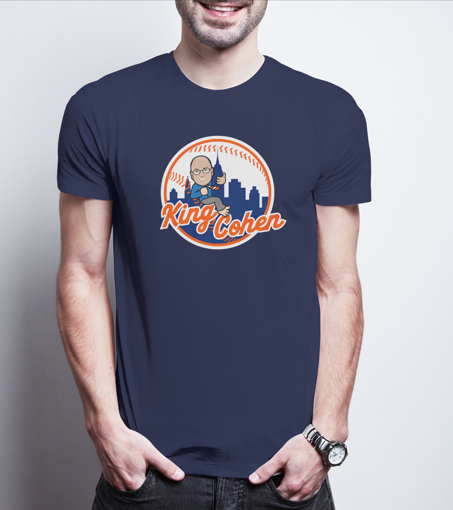Jomboy Media Store King Cohen New York Baseball Icon Skyline T-Shirt