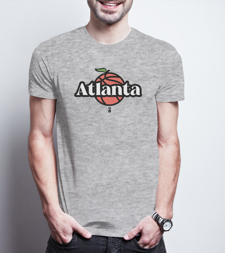 Seven Six Merch Atlanta Peach Basketball T-Shirt