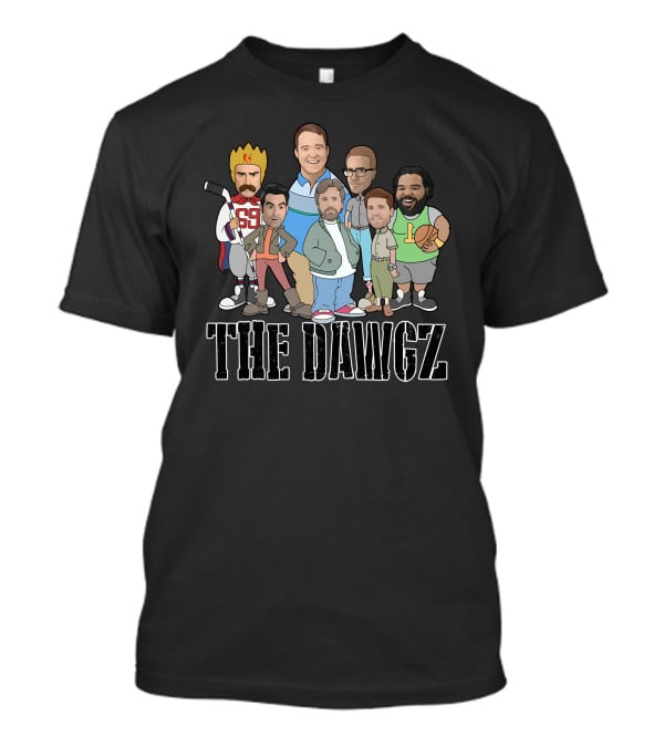 The Dawgz Comedy Crew Characters With Sports And Royalty Elements T-Shirt