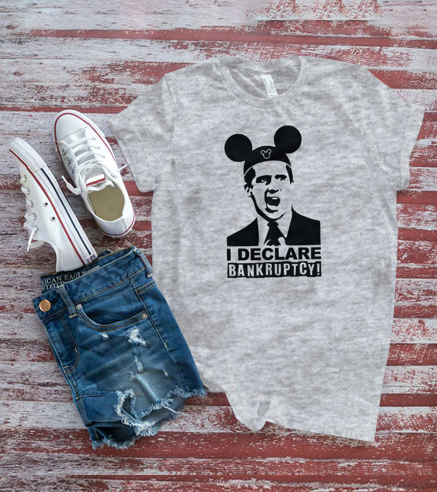 Michael Scott I Declare Bankruptcy Mickey Ears T-Shirt