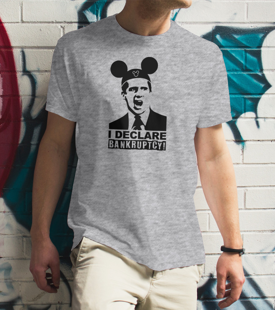 Michael Scott I Declare Bankruptcy Mickey Ears T-Shirt