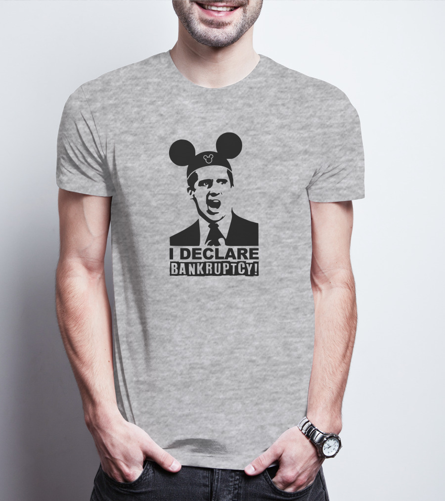Michael Scott I Declare Bankruptcy Mickey Ears T-Shirt