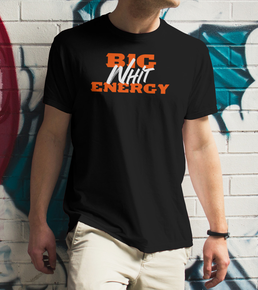 Cincinnati Bengals Big Whit Energy Football T-Shirt