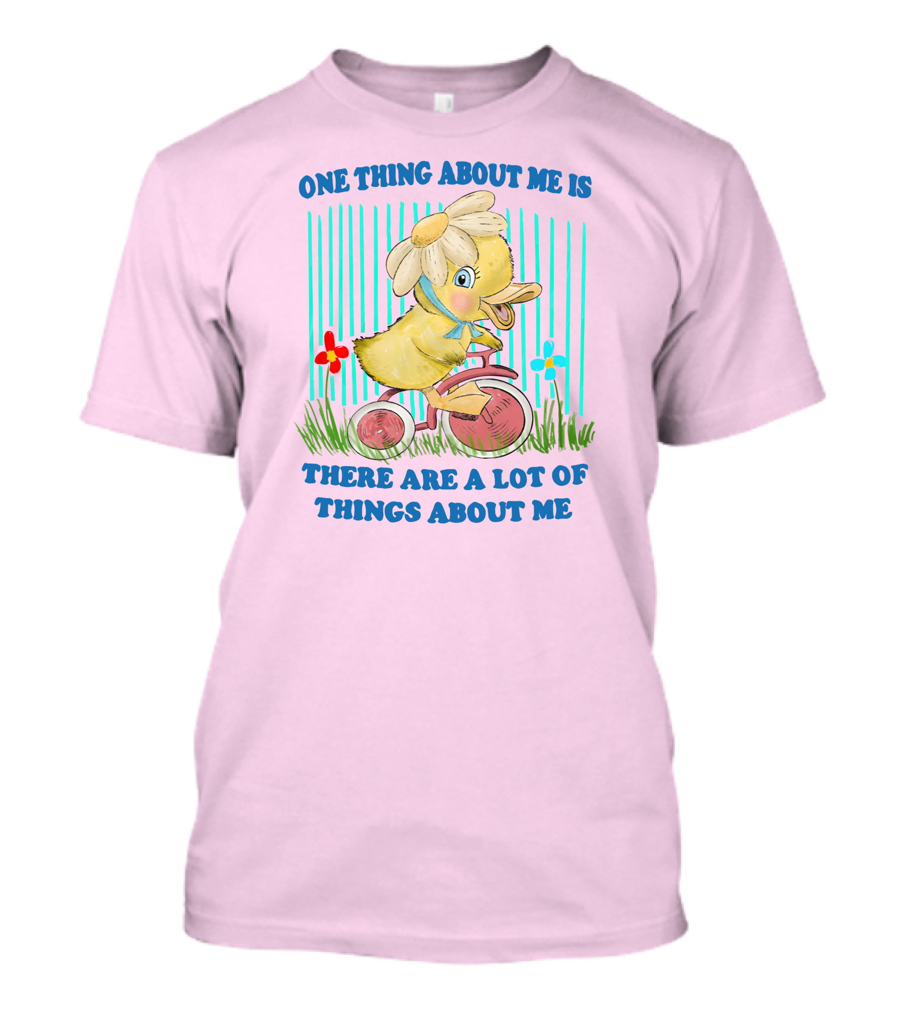 One Thing About Me Is There Are A Lot Of Things About Me Duck Riding Tricycle T-Shirt