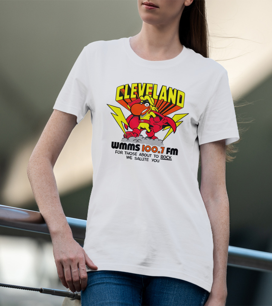 Cleveland WMMS 100.7 FM For Those About To Rock We Salute You T-Shirt