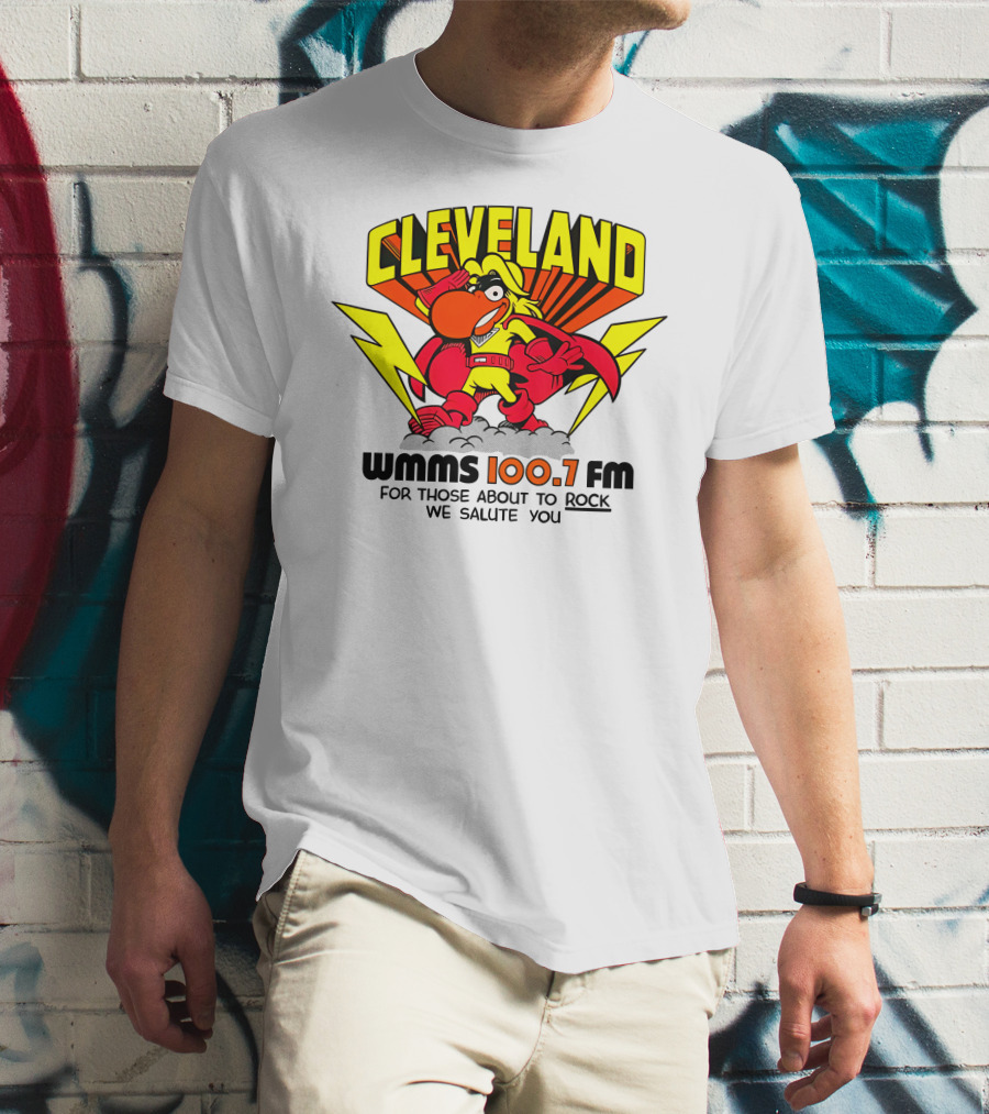 Cleveland WMMS 100.7 FM For Those About To Rock We Salute You T-Shirt