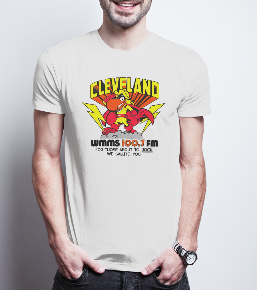 Cleveland WMMS 100.7 FM For Those About To Rock We Salute You T-Shirt