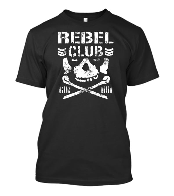 NJPW Global David Finlay Rebel Club Skull And Crossbones T-Shirt