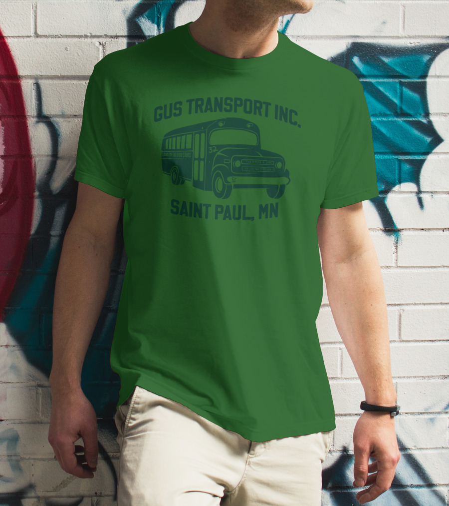 Gus Transport Inc Saint Paul MN Vintage Bus T-Shirt