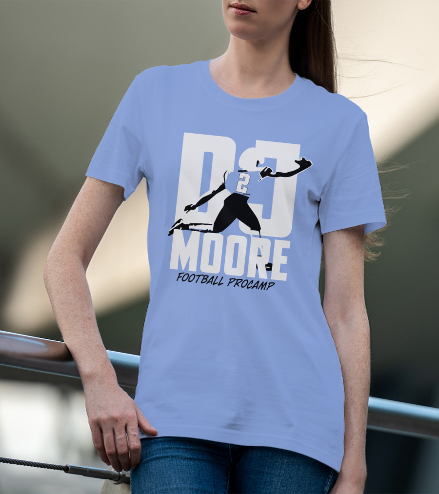 Chicago Bears DJ Moore 2 Football Procamp T-Shirt