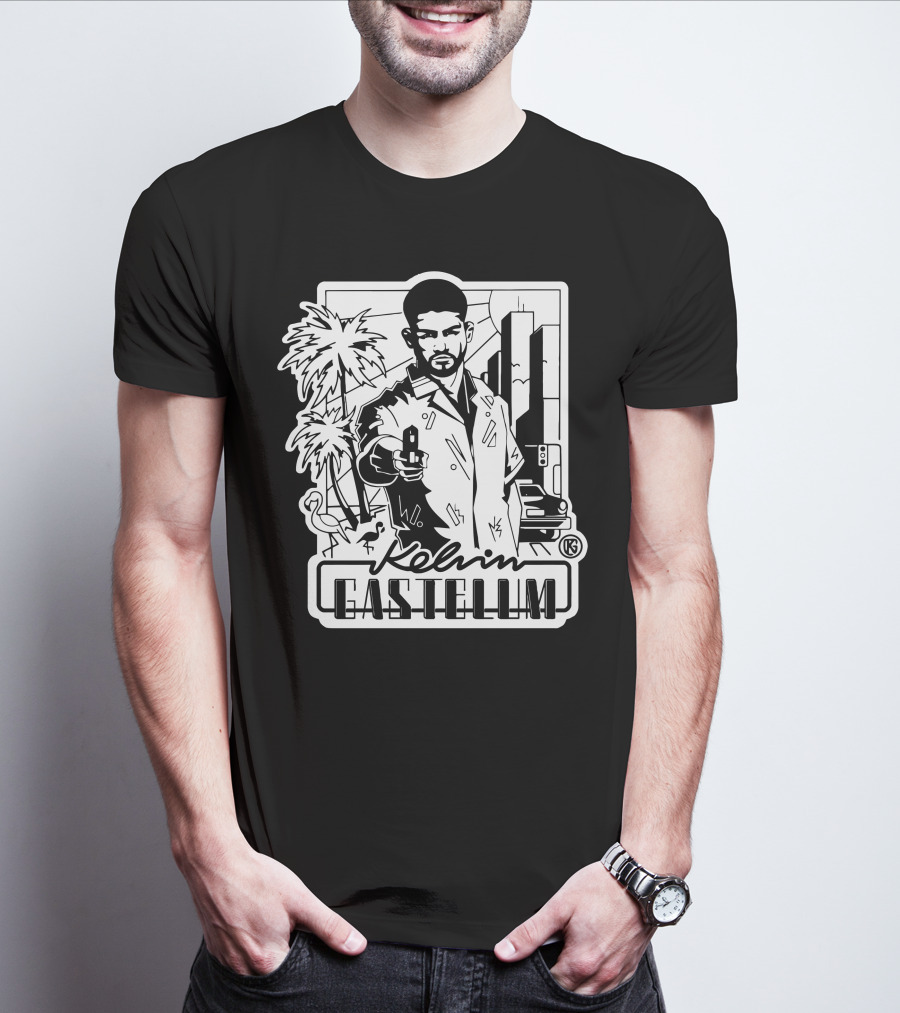 Kelvin Gastelum Urban Noir Street Scene T-Shirt