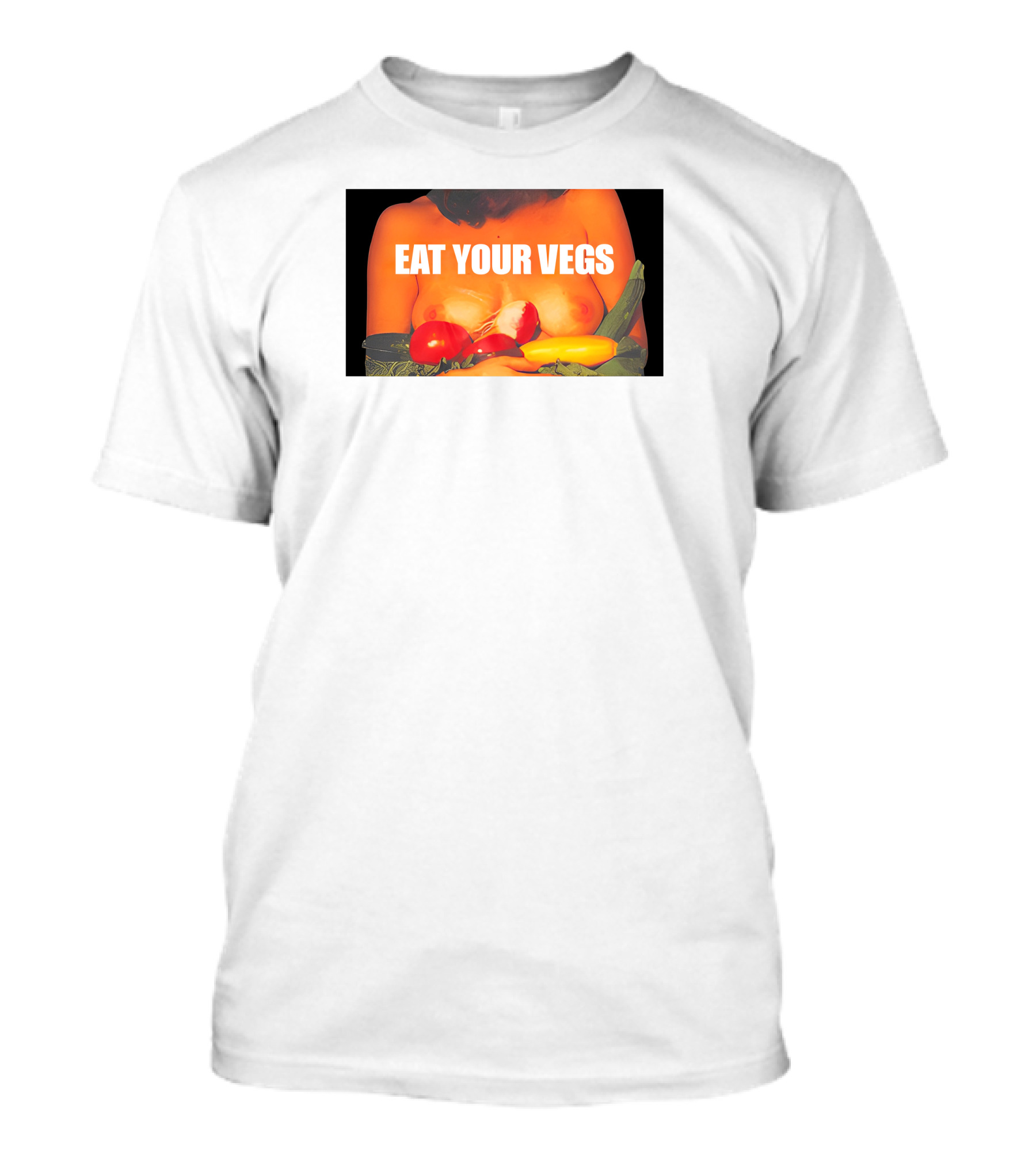 Jenna Lynn Meowri Eat Your Vegs Veggies Tomatoes Zucchini Peppers T-Shirt