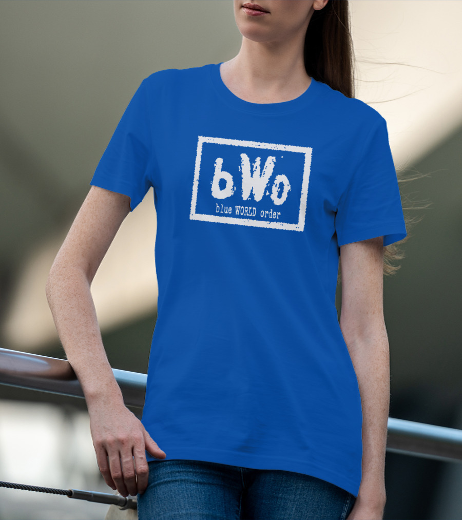 BWo Blue World Order Wrestling Inspired T-Shirt