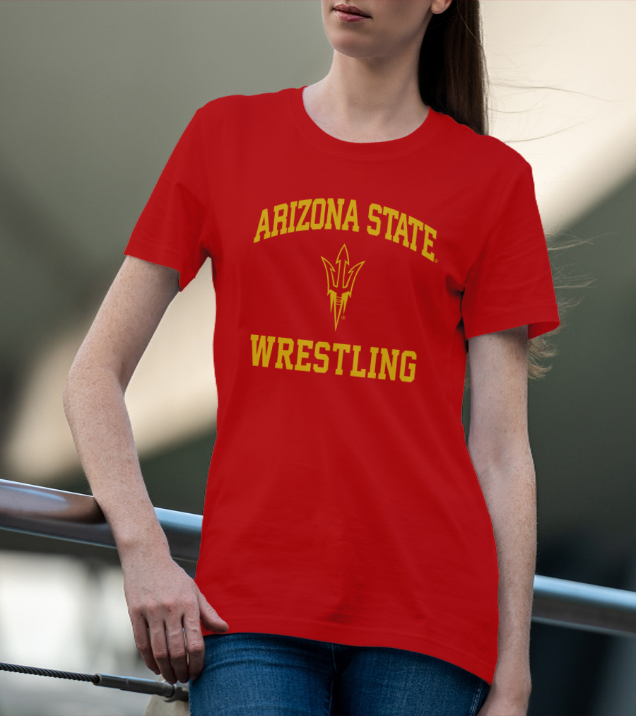 Arizona State Sun Devils Wrestling Fork T-Shirt