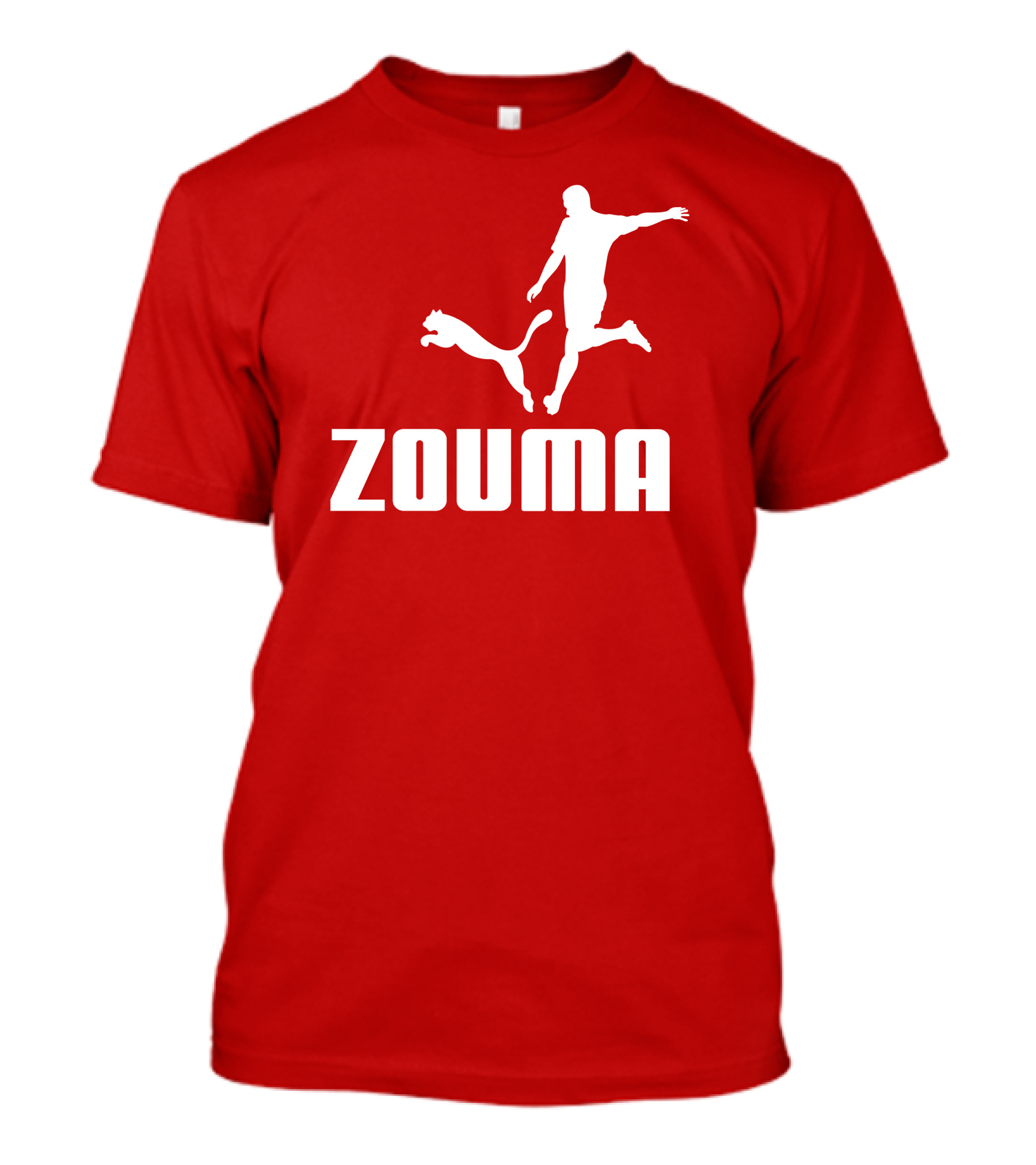 Zouma Player Silhouette With Cat Jumping T-Shirt