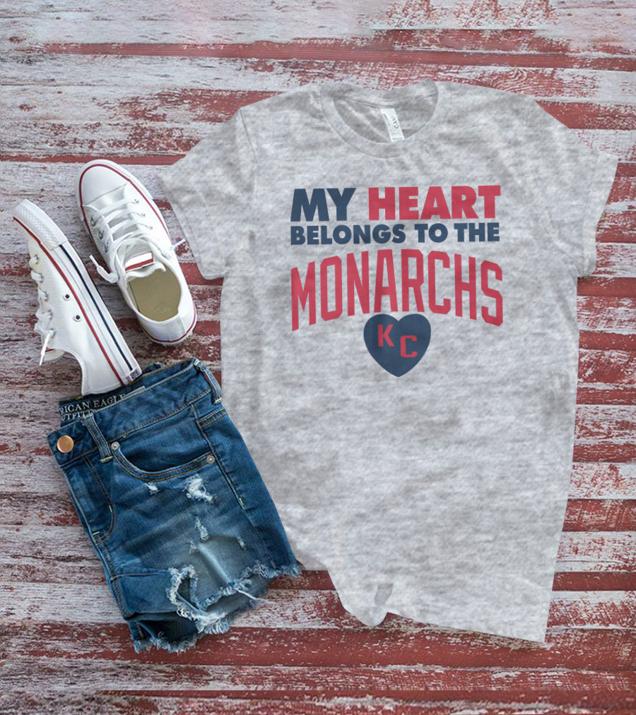 My Heart Belongs To The Monarchs KC T-Shirt