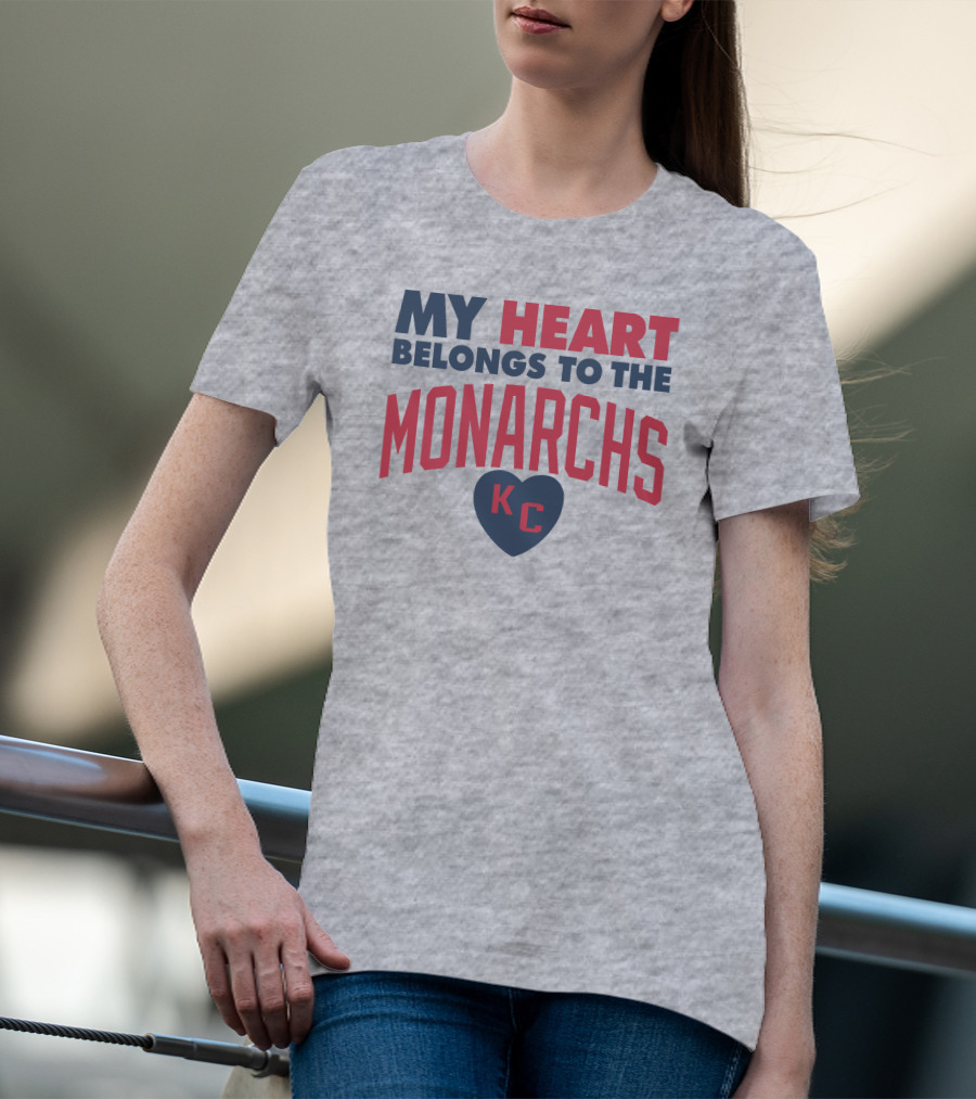 My Heart Belongs To The Monarchs KC T-Shirt