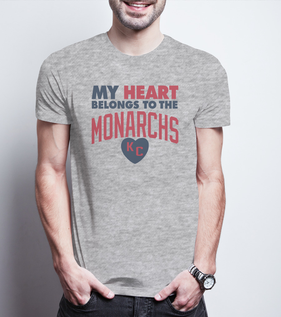 My Heart Belongs To The Monarchs KC T-Shirt