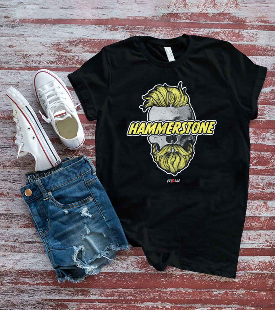 Hammerstone MLW Skull Pro Wrestling Tees Alex Hammerstone T-Shirt