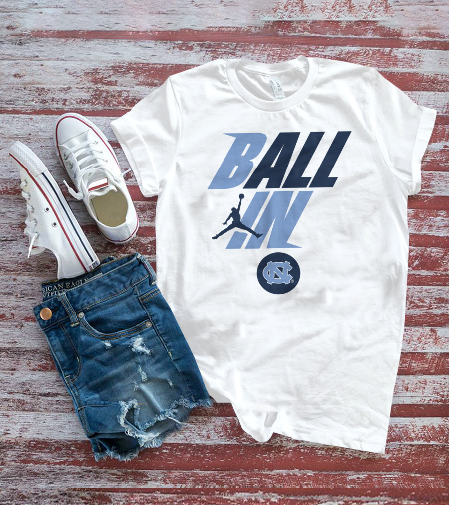 Goheels Shop Jordan Brand North Carolina Tar Heels Ball In Jumpman T-Shirt