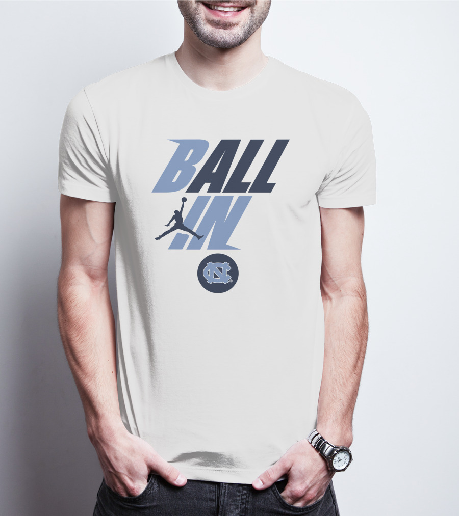 Goheels Shop Jordan Brand North Carolina Tar Heels Ball In Jumpman T-Shirt