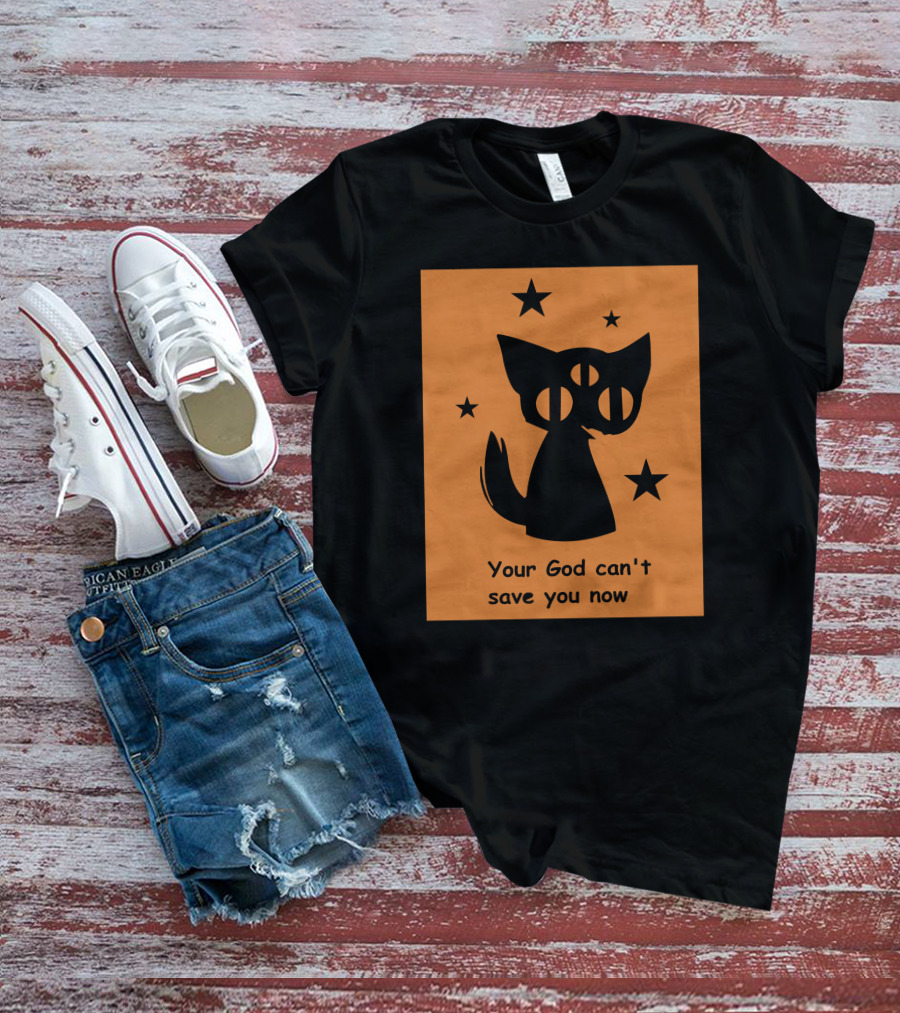 Rex Your God Can't Save You Now Three-Eyed Cat And Stars T-Shirt
