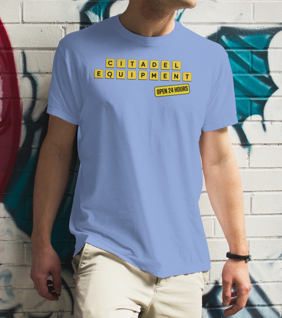 Citadel Equipment Open 24 Hours Kevin Yeager T-Shirt