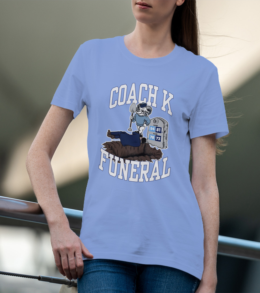 Coach K Funeral Barstoolbigcat March Game Dates Tombstone T-Shirt