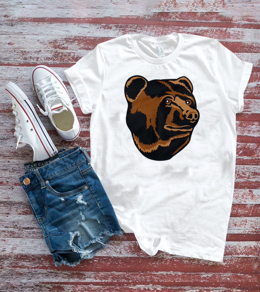 Boston Bruins Logo Bear Head T-Shirt