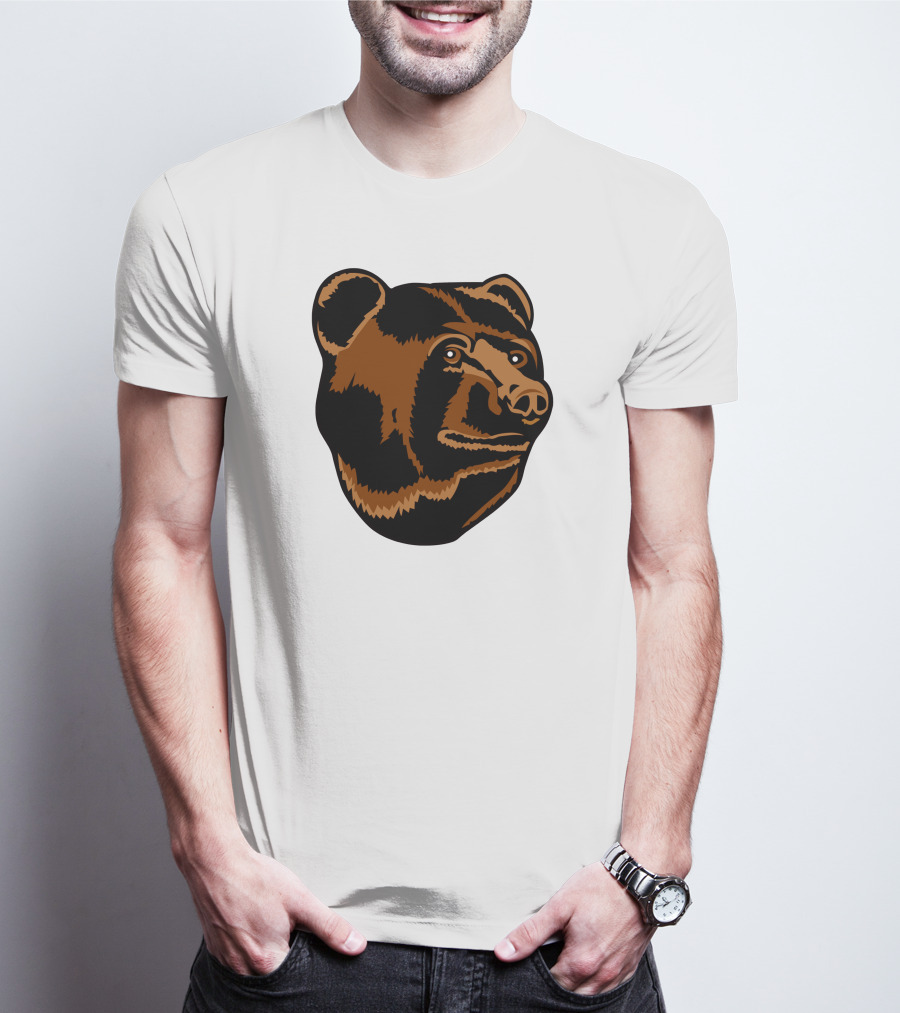 Boston Bruins Logo Bear Head T-Shirt