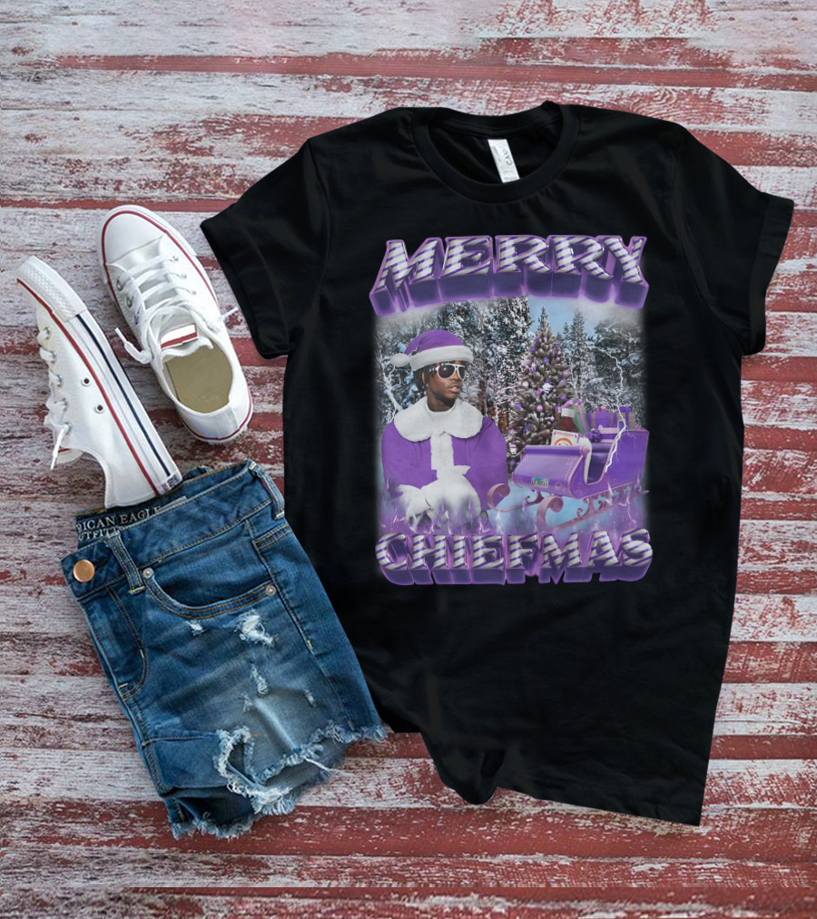 Merry Chiefmas Purple Santa Winter Wonderland T-Shirt